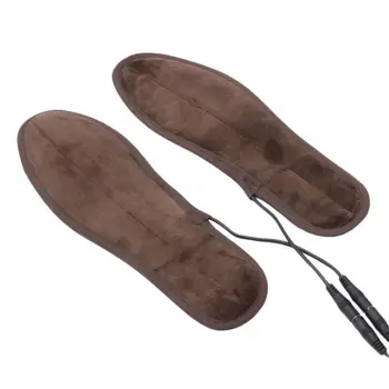  35-44 Размер Зимние стельки для обуви с USB подогревом, теплый коврик для носков, Электронагревающиеся стельки, Моющиеся Теплые термостельки