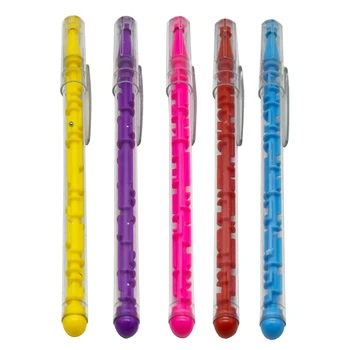  15 шт./упак. Шариковая ручка 0,5 мм синего цвета с заправками для творчества, головоломка, лабиринт, ручка W3JD