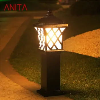  ANITA Уличный садовый светильник, классические газонные светильники, светодиодные водонепроницаемые декоративные для домашнего двора