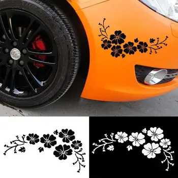  Автомобильный Цветок Blossom Виниловые наклейки с наклейками на окна автомобиля, Бампер, дверь, наклейки от царапин, наклейки для авто, наклейки для мотоциклов, наружное украшение